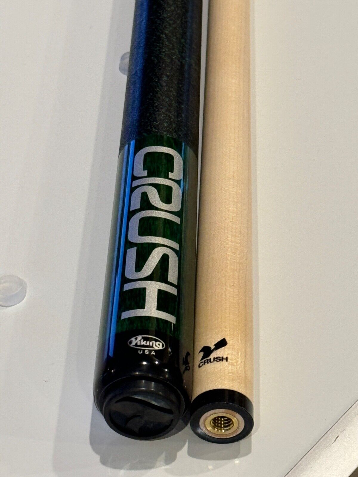 VIKING GREEN CRUSH BREAK CUE V CRUSH SHAFT LINEN VIKING 2006-2 SETS JP’S 2X2 OVAL CASE
