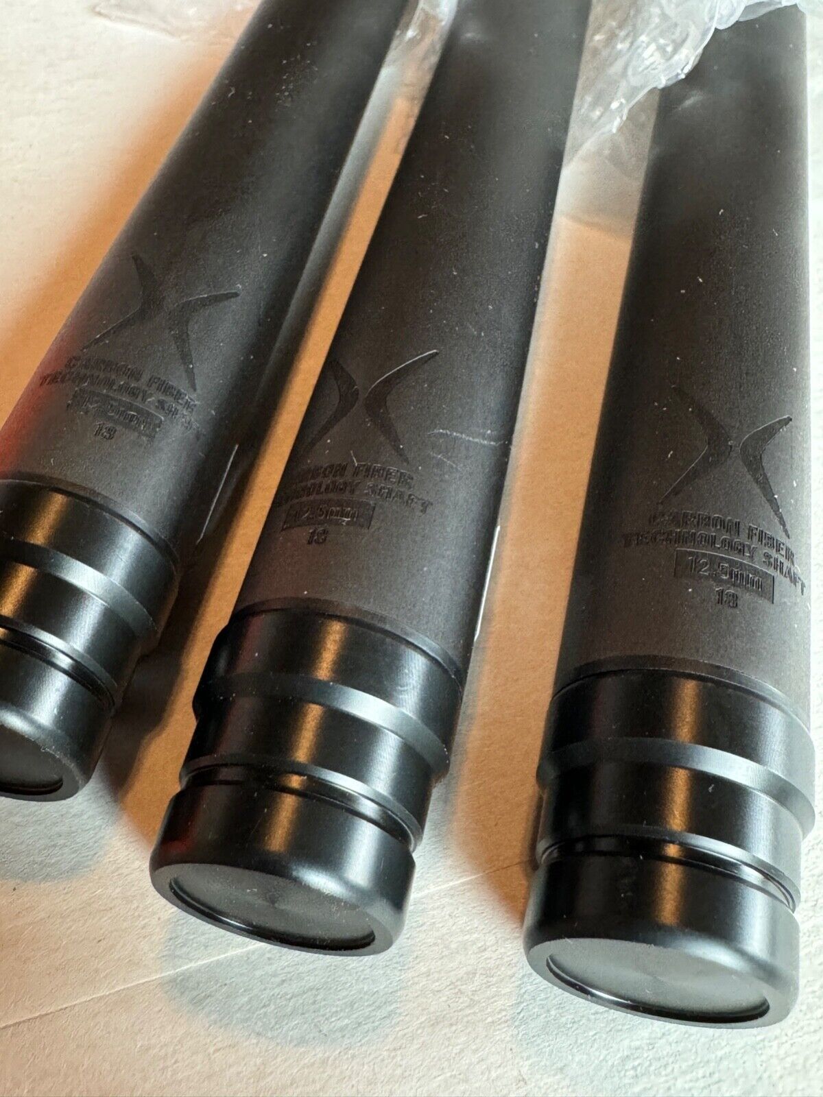PUREX CARBON FIBER SHAFT 12.5 MM 3/8X10 PURXCF125 KAMUI BLACK SOFT NU SHIP FREE