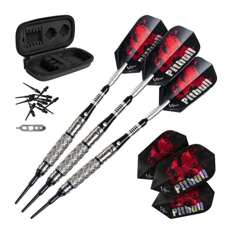 VIPER TUNGSTEN PITBULL DARTS 21-2005 NEW 18 GRAM SOFT TIP SHIPS FREE FREE BONUS