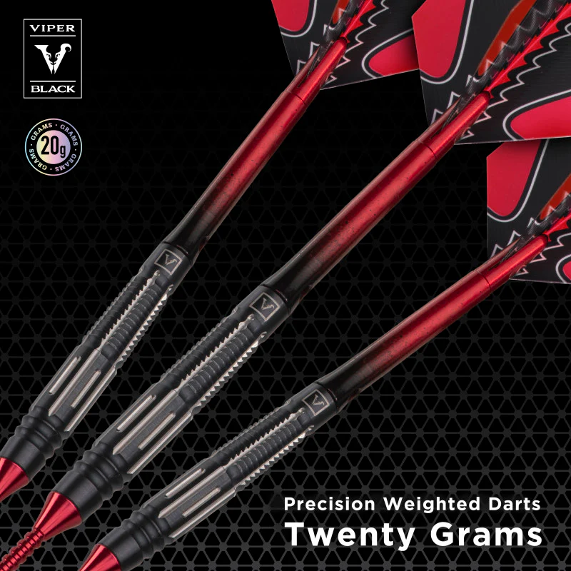 VIPER RED FLUX STEEL-SOFT TIP CONVERSION DARTS GLD PRODUCTS 20 GRAM 21-1225