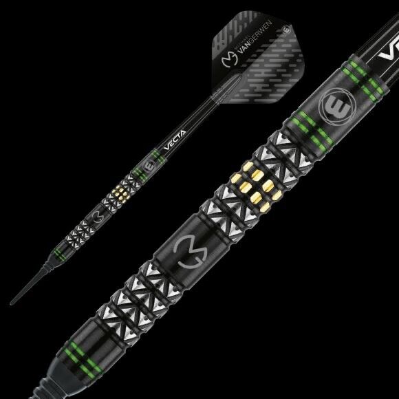 WINMAU MVG VANTAGE DESIGN 90% TUNGSTUN 20 GRAM SOFT TIP DARTS SHIPS FREE N MORE