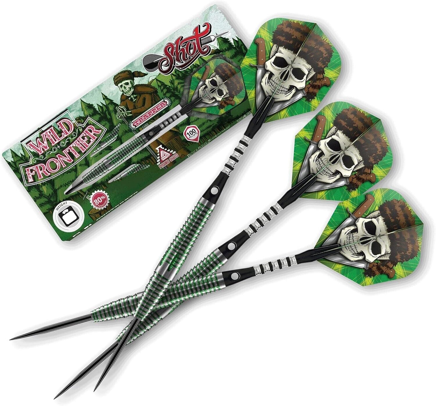 SHOT DARTS WILD FRONTIER TRAPPER 24 GRAM STEEL TIP NEW SHIPS FREE FREE FLIGHTS