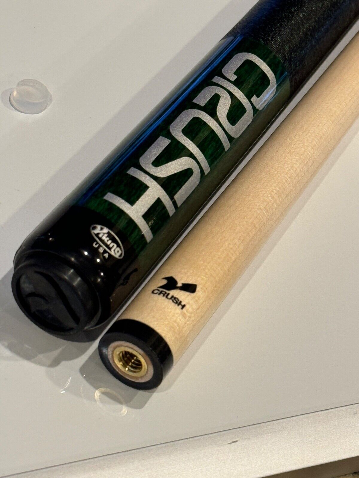 VIKING GREEN CRUSH BREAK CUE V CRUSH SHAFT LINEN VIKING 2006-2 SETS JP’S 2X2 OVAL CASE