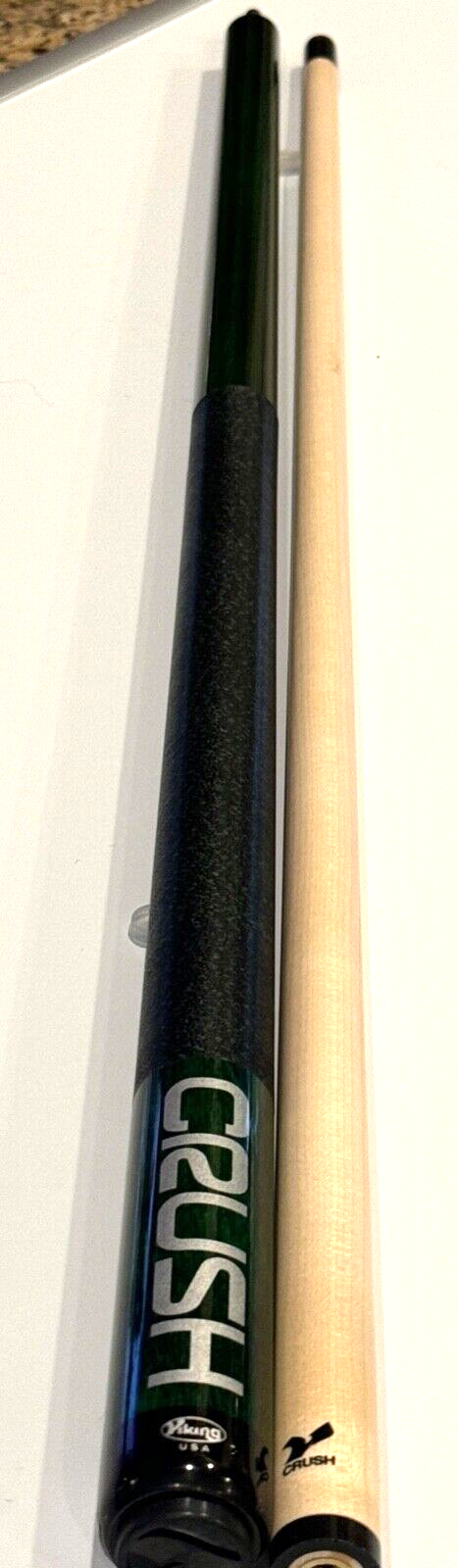 VIKING GREEN CRUSH BREAK CUE V CRUSH SHAFT LINEN VIKING 2006-2 SETS JP’S 2X2 OVAL CASE