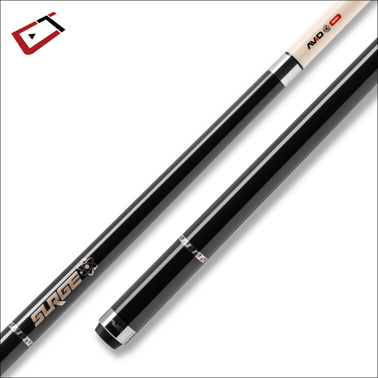 CUETEC AVID SURGE BREAK CUE BLACK GOLD BRAND NEW 95-330NW SHIPS FREE