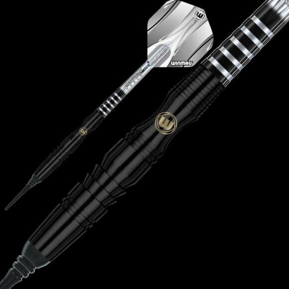 WINMAU SNIPER BLACK PRISM 20 GRAM SOFT TIP DARTS 85% TUNGSTUN SHIPS FREE BONUS