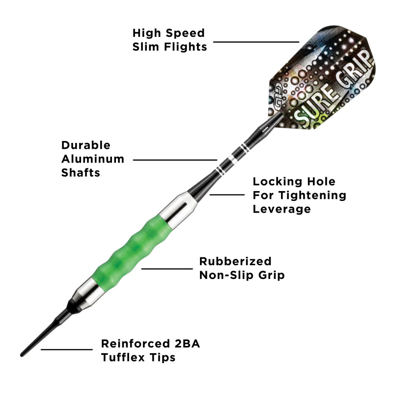 SURE GRIP DARTS FROM GLD 18 GRAM BRAND NEW SHIPS FREE FLIGHTS FREE 20-0005-16