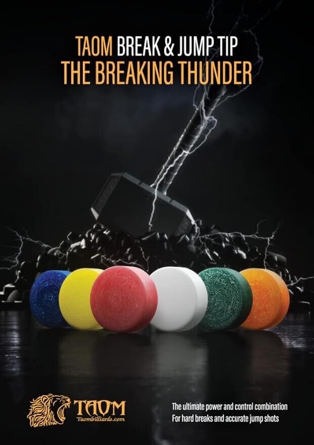 TAOM PRO 2.0 WHITE BREAK TIP BRAND NEW SHIPS FREE AND FAST BEST PRICE