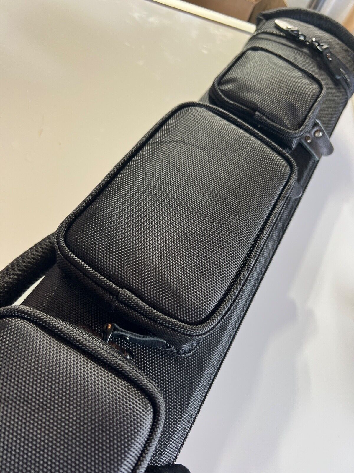 STOUT 3 BUTT 4 SHAFT POOL CUE CASE HIGH END BLACK BRAND NEW FREE SHIPPING