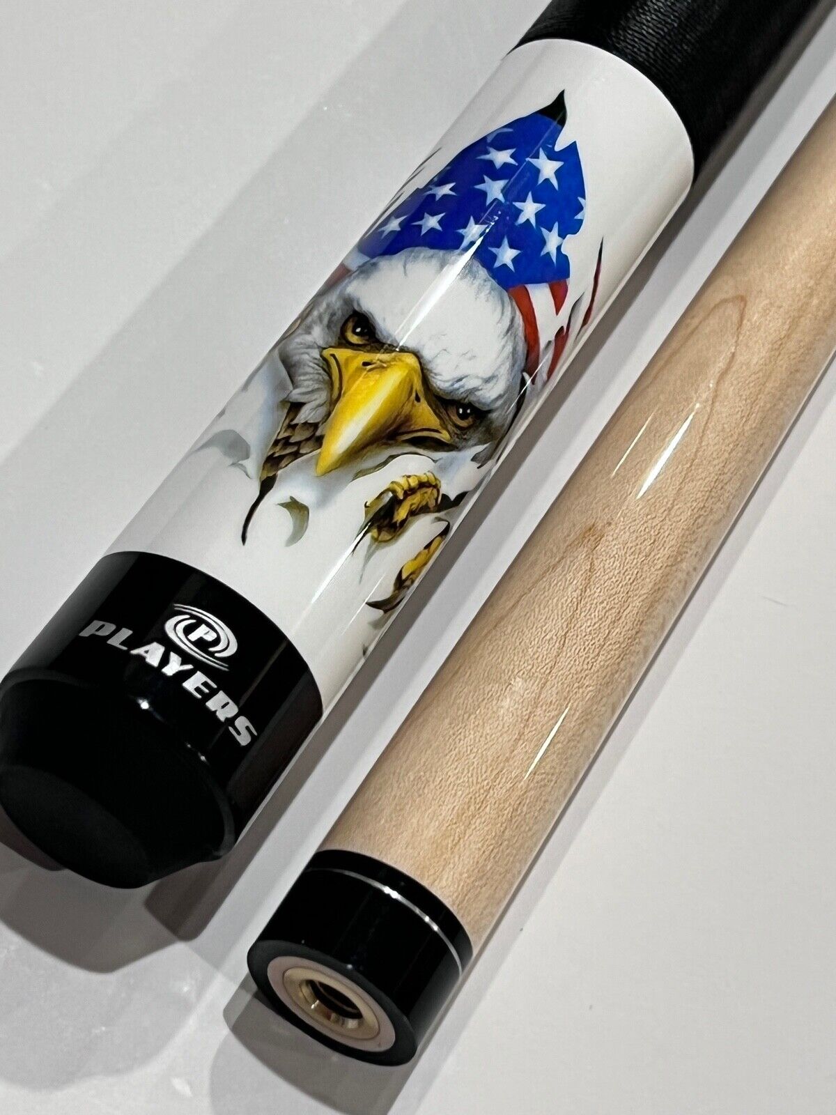PLAYERS PATRIOTIC POOL CUE D-PEG BRAND NEW FREE SHIPPING FREE HARD CASE