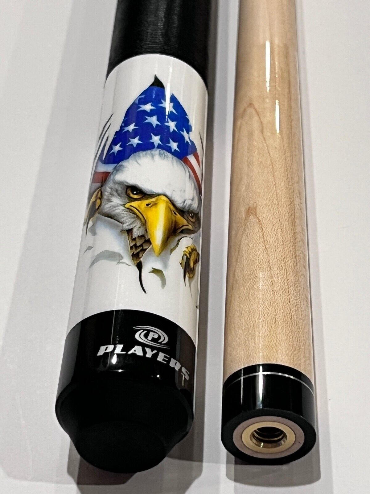 PLAYERS PATRIOTIC POOL CUE D-PEG BRAND NEW FREE SHIPPING FREE HARD CASE