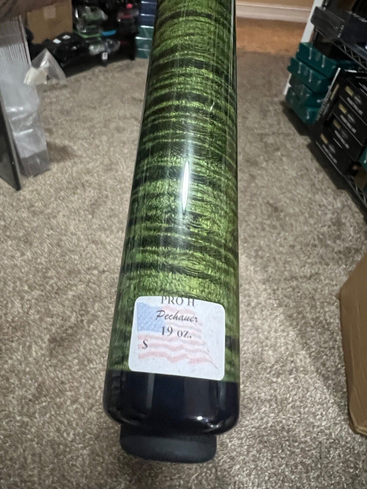 PECHAUER PROH HUSTLER BRAND NEW 12.00 MM LTD GREEN STAIN SHIPS FREE N FREE CASE