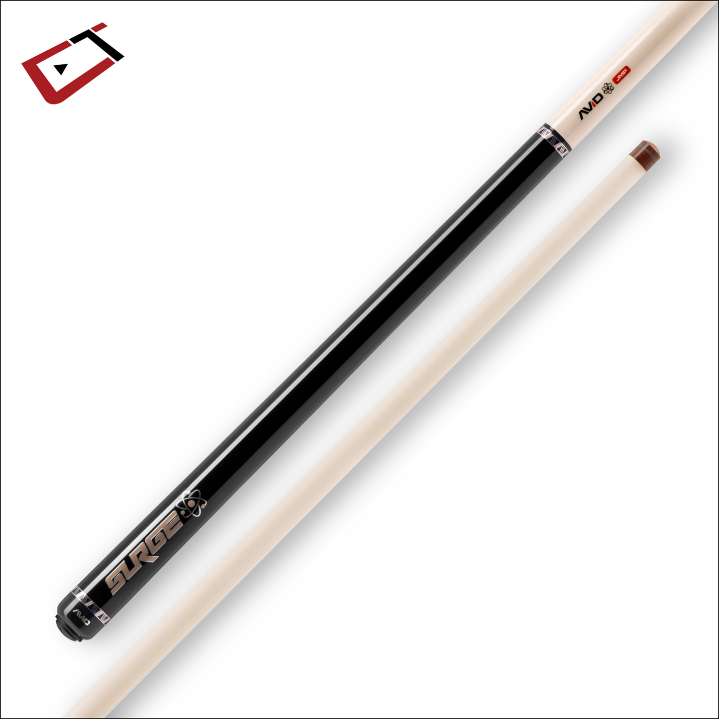 CUETEC AVID SURGE JUMP CUE BLACK GOLD STAIN BRAND NEW 95-333 SHIPS FREE