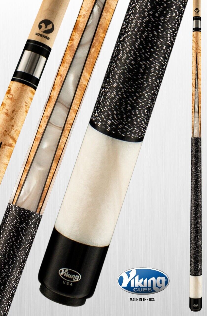 VIKING B4009 POOL CUE 13.00 MM VIKORE SHAFT NEW SHIPS FREE N FREE HARD CASE