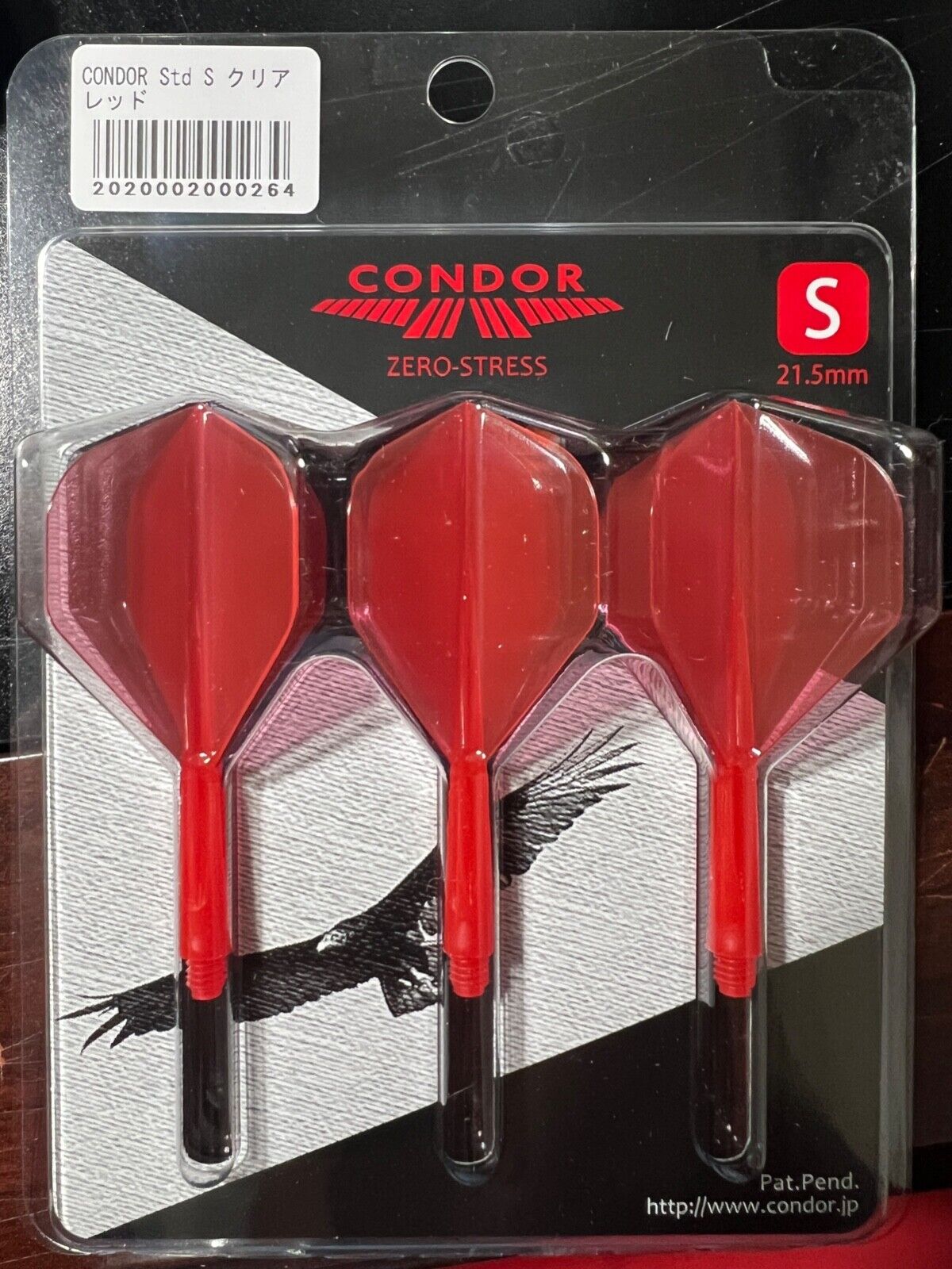 CONDOR ZERO STRESS FLIGHTS RED SHORT LENGTH STANDARD SHAPE FAST FREE SHIPPING