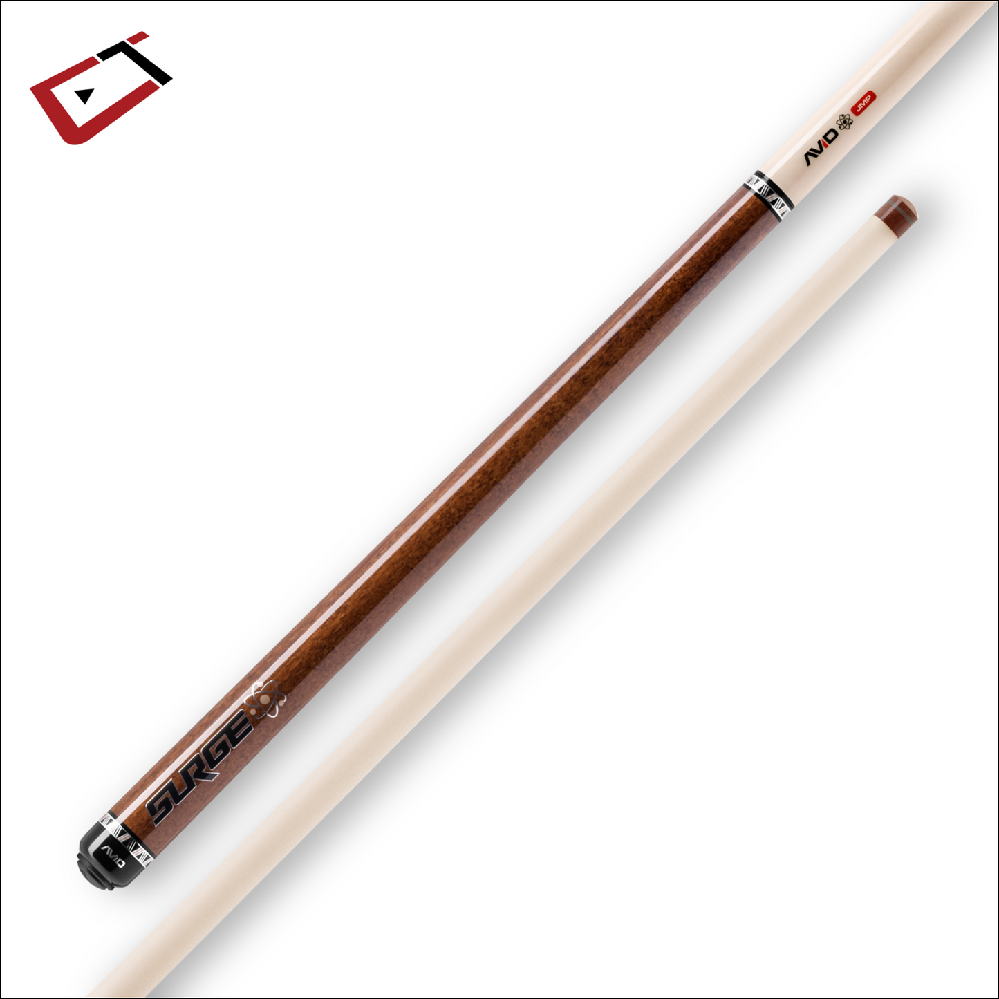 CUETEC AVID SURGE JUMP CUE BROWN STAIN BRAND NEW 95-335 SHIPS FREE