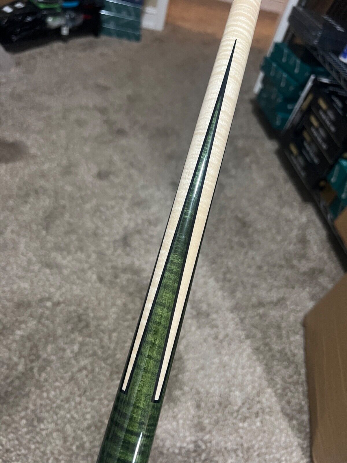 PECHAUER PROH HUSTLER BRAND NEW 12.00 MM LTD GREEN STAIN SHIPS FREE N FREE CASE