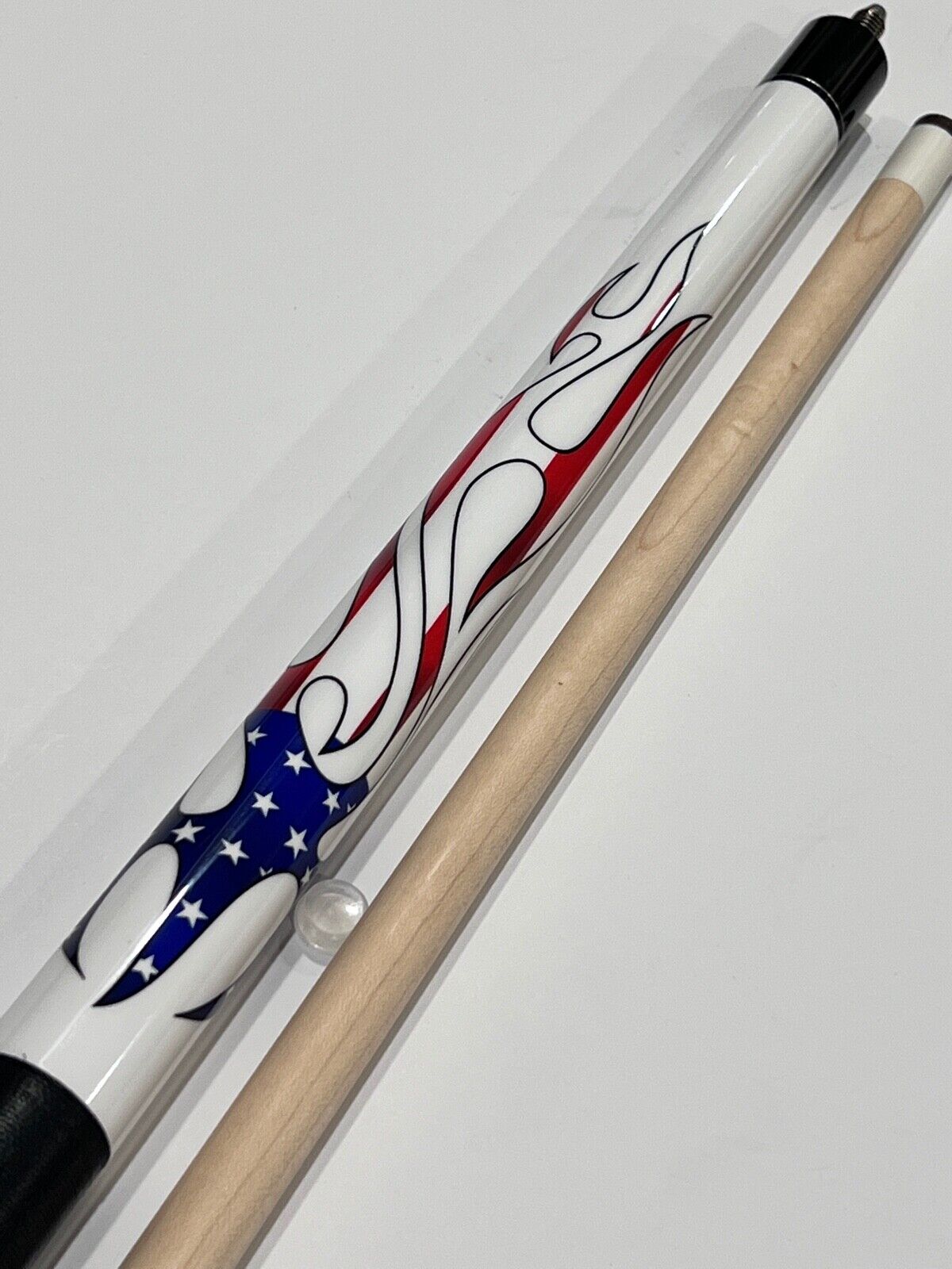 PLAYERS PATRIOTIC POOL CUE D-PEG BRAND NEW FREE SHIPPING FREE HARD CASE
