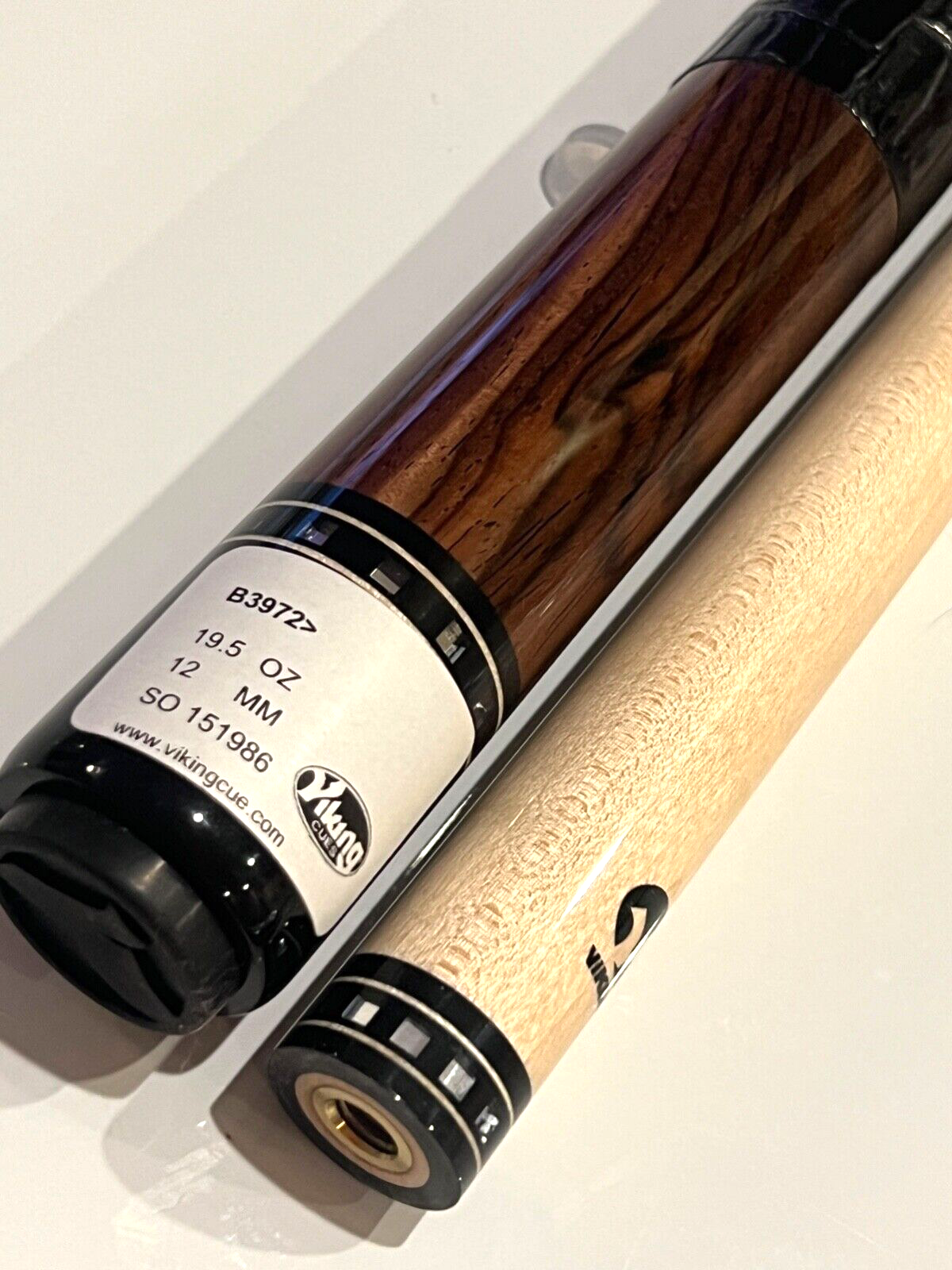 VIKING B3972 CUE LEATHER WRAP 12MM VIKORE SHAFT NEW SHIPS FREE N FREE HARD CASE