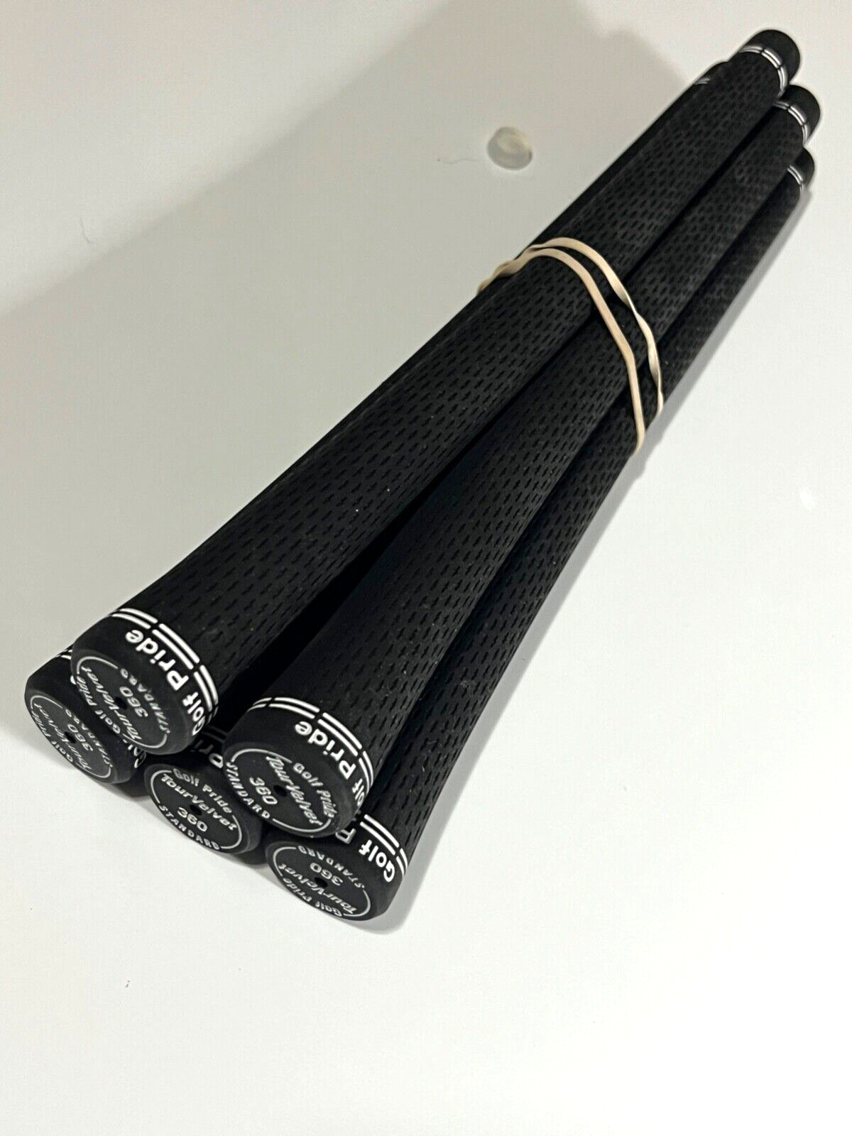 GOLF PRIDE TOUR VELVET STANDARD SIZE 360 GOLF GRIPS QTY 5 NEW FREE SHIPPING