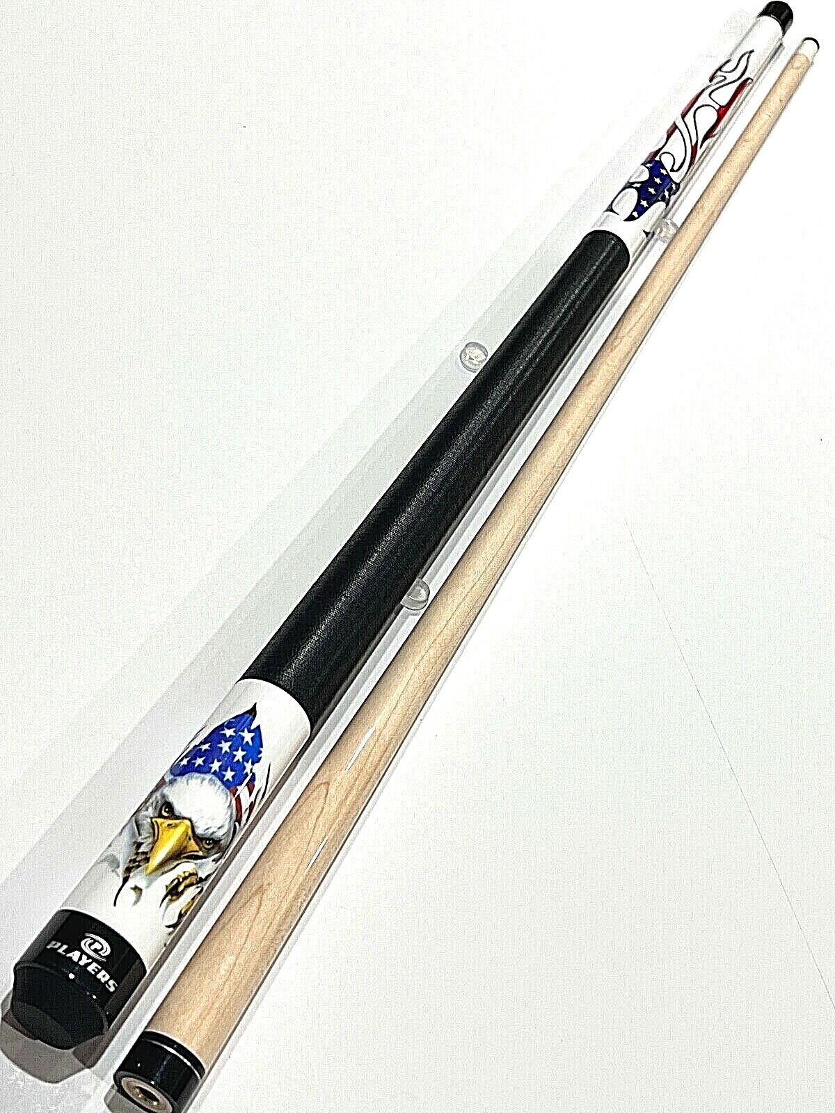 PLAYERS PATRIOTIC POOL CUE D-PEG BRAND NEW FREE SHIPPING FREE HARD CASE