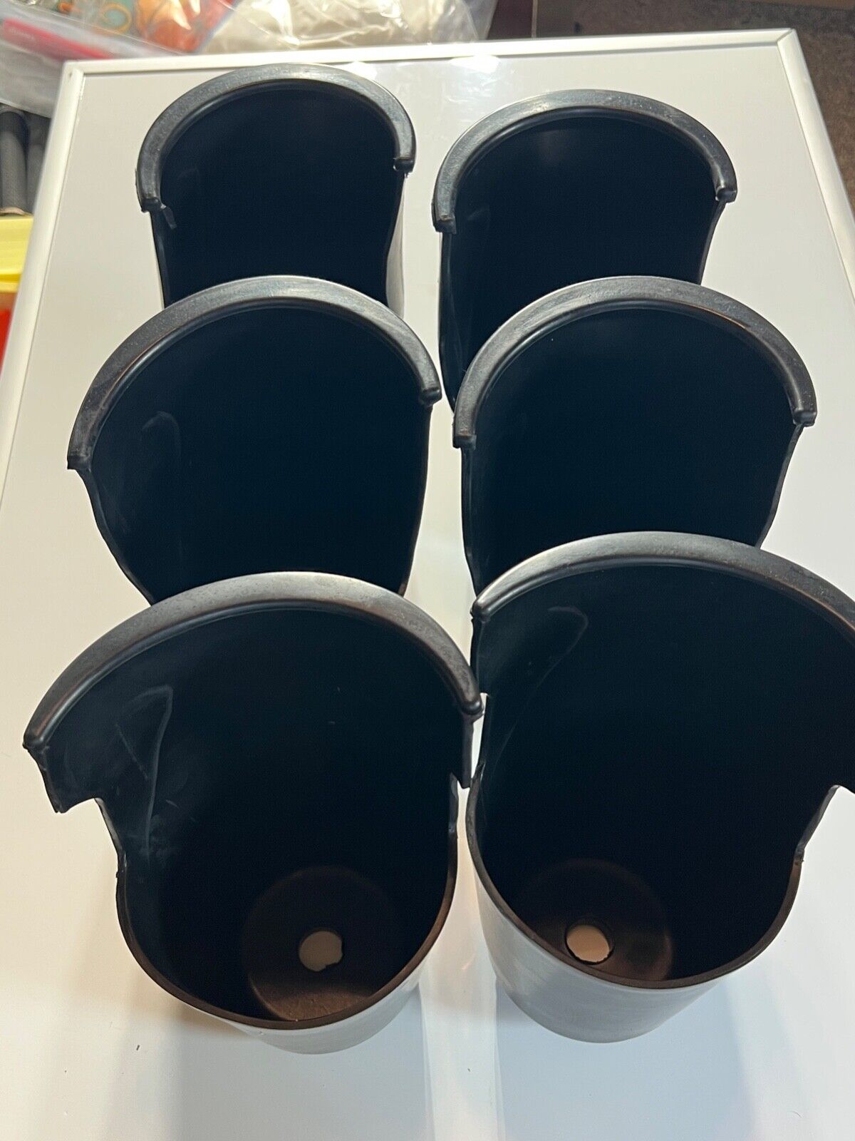 COMMERCIAL QUALITY POOL TABLE POCKETS FIT ANY TABLE SET OF 6 NEW FREE SHIPPING