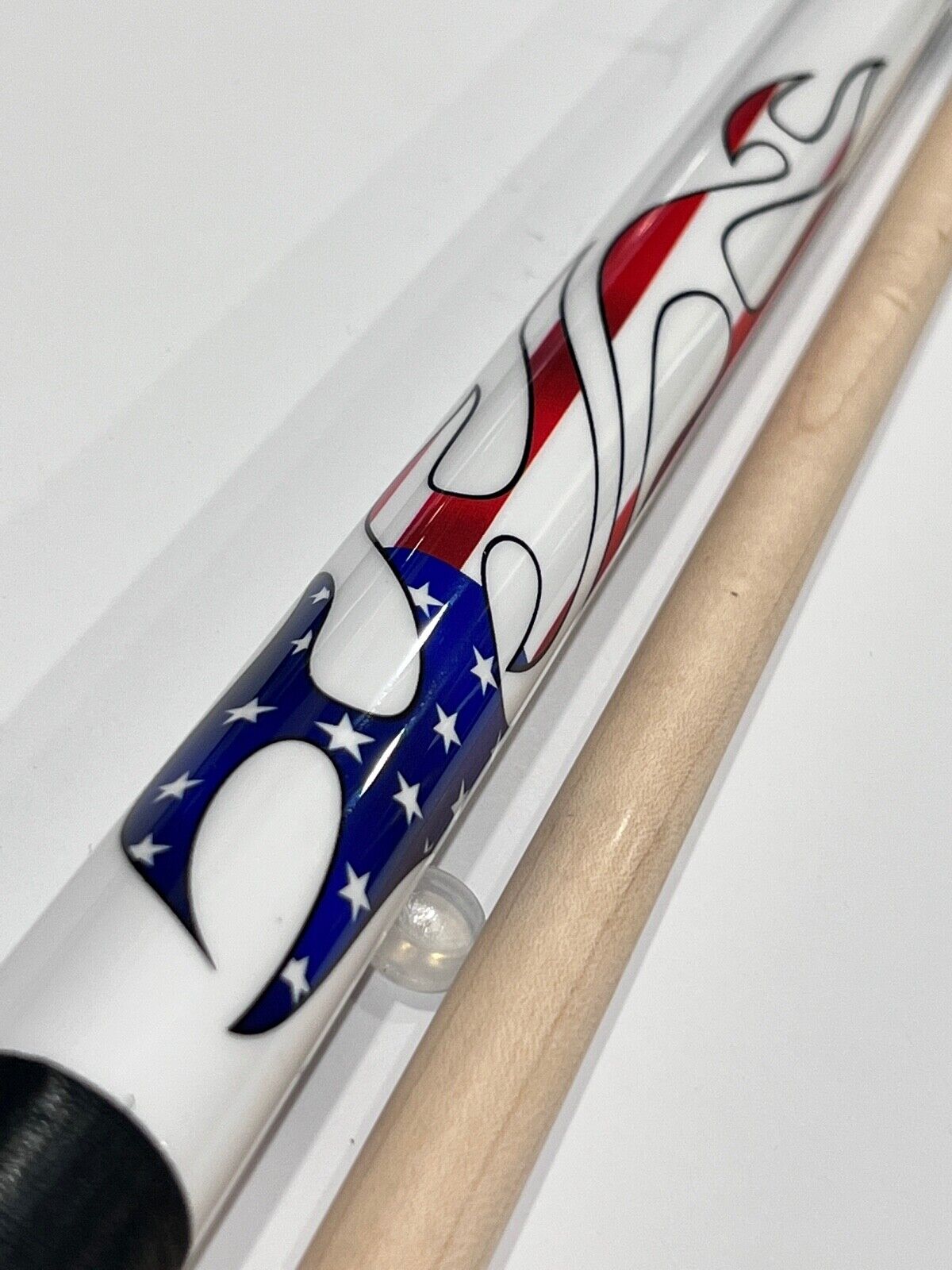 PLAYERS PATRIOTIC POOL CUE D-PEG BRAND NEW FREE SHIPPING FREE HARD CASE