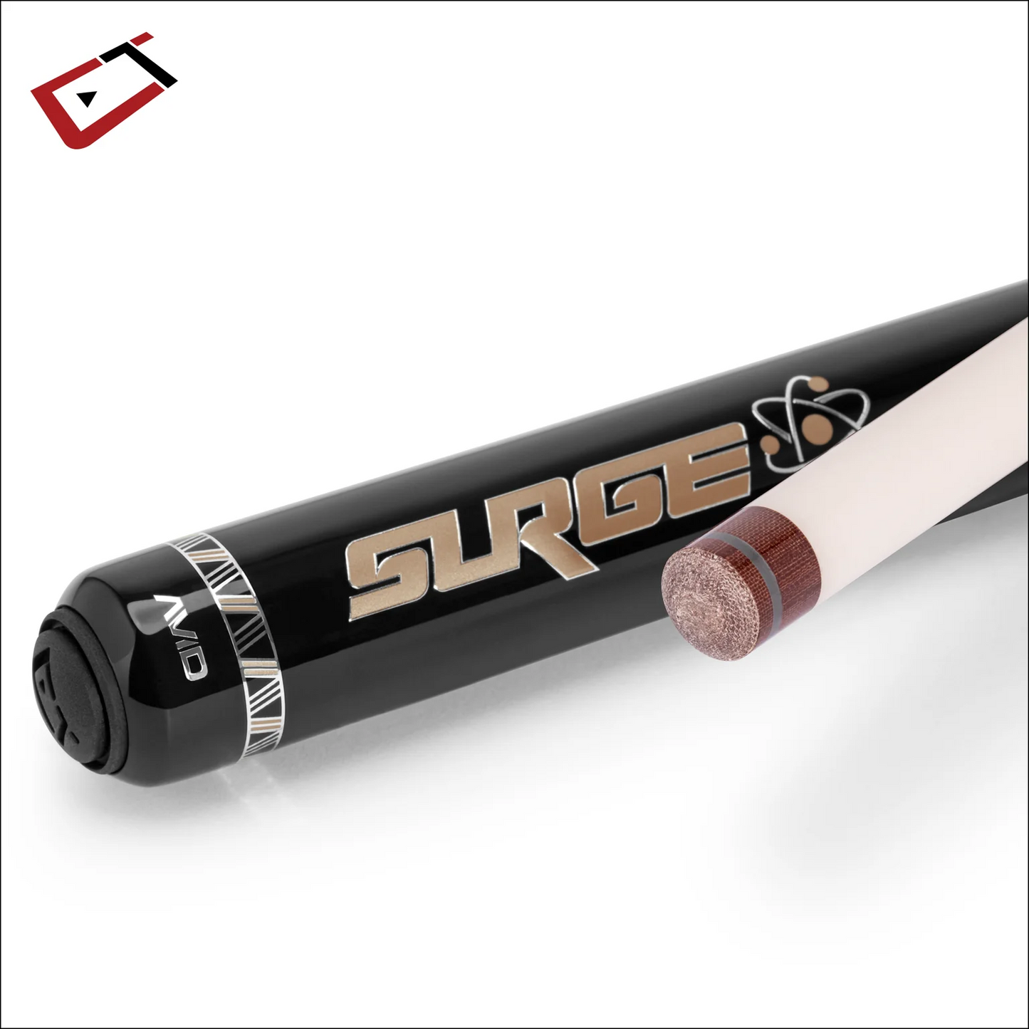 CUETEC AVID SURGE JUMP CUE BLACK GOLD STAIN BRAND NEW 95-333 SHIPS FREE