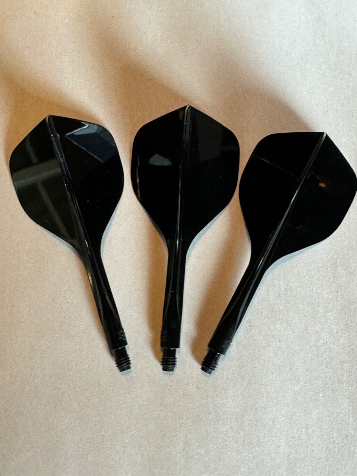 CONDOR AXE 120 SHORT BLACK DART FLIGHTS 24 MM STANDARD 3 WING SHIP FREE NEW