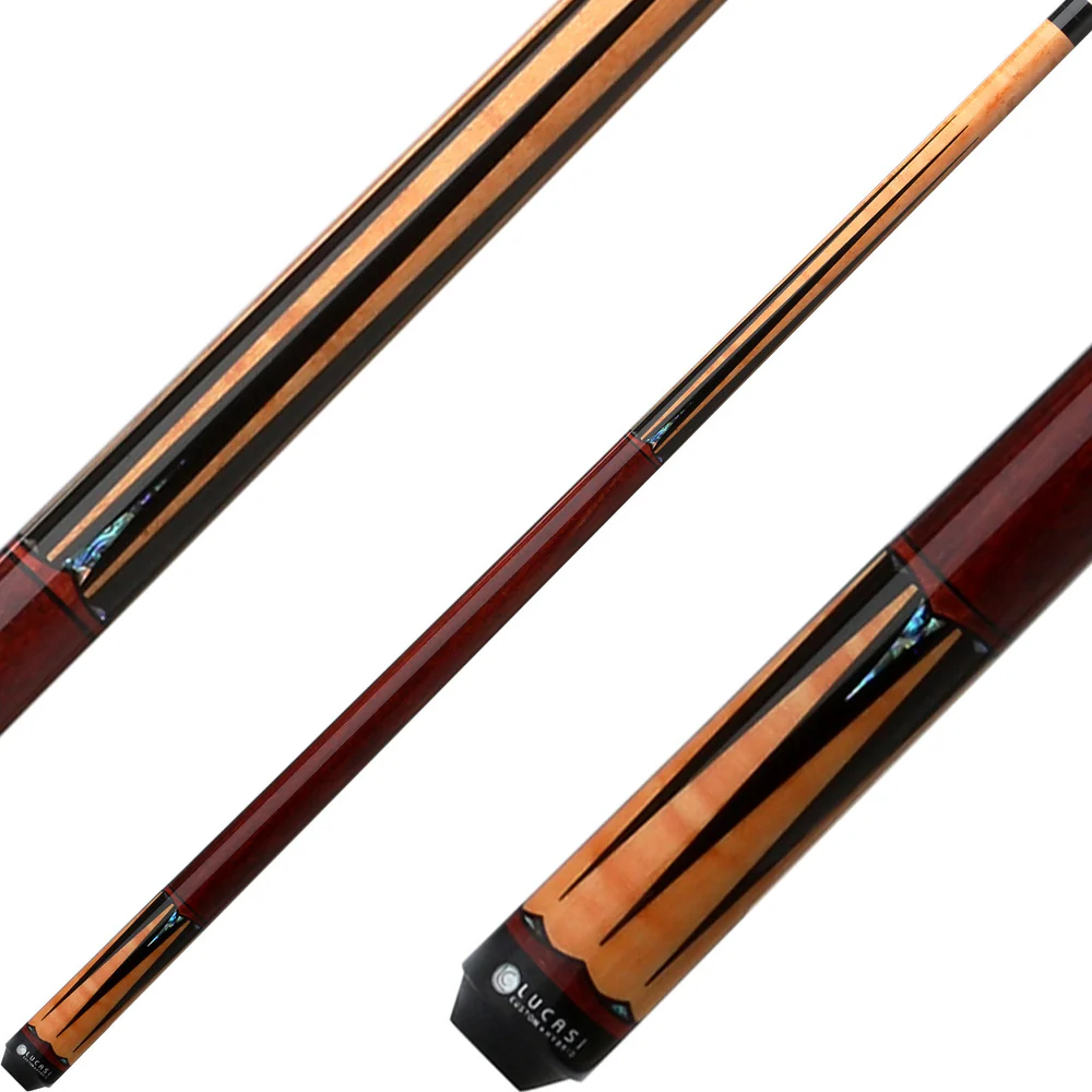 LUCASI LHLE4 POOL CUE HYBRID SLIM SHAFT UNILOC JOINT NEW FREE SHIPPING FREE CASE