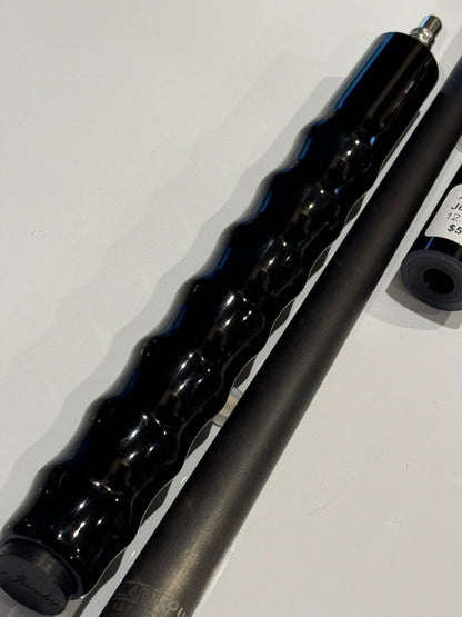 JACOBY EXTREME JUMP CUE  13.1 BLACKOUT CARBON FIBER SHAFT SHIPS FREE FREE CASE