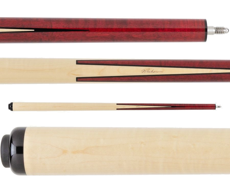 PECHAUER P02 HUSTLER CUE WRAPLESS PRO SERIES 12.50 MM SHIPS FREE FREE HARD CASE