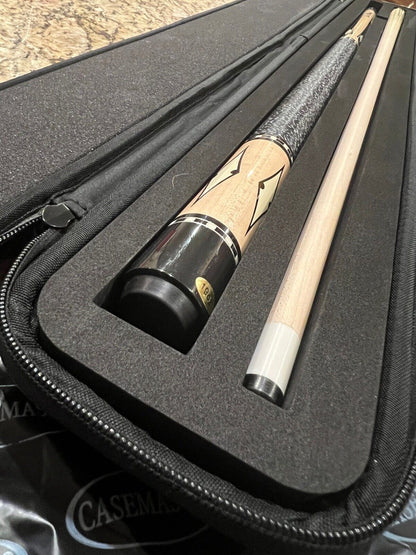 CASEMASTER GREEN PARALLAX CUE CASE BRAND NEW  PADDED SHIPS FREE BEST PRICE