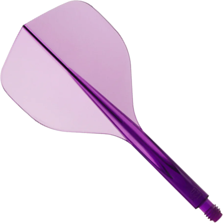 CONDOR AXE 120 LONG PURPLE DART FLIGHTS 30 MM STANDARD 3 WING SHIP FREE NEW