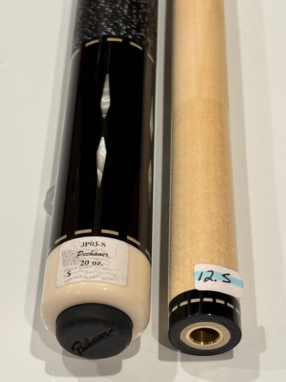 PECHAUER JP3 CUSTOM POOL CUE EBONY STAIN FIG MAPLE 12.75 NEW SHIP FREE FREE CASE