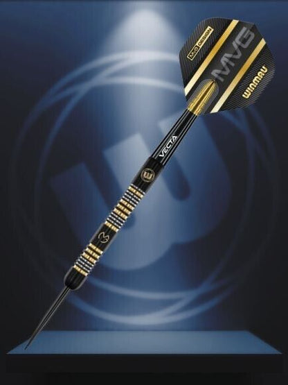 WINMAU 90% TUNGSTEN MICHAEL VAN GERWEN TRILOGY STEEL TIP DARTS 24 GR SHIPS FREE