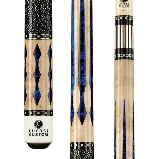 LUCASI LZ2004NB POOL CUE NATURAL BIRDSEYE LOW DEF SHAFT NEW SHIPS FREE FREE CASE