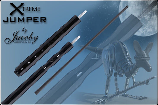 JACOBY XTREME JUMP CUE CARBON FIBER  FREE SHIPPING FREE CASE