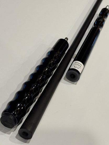 JACOBY EXTREME JUMP CUE  13.1 BLACKOUT CARBON FIBER SHAFT SHIPS FREE FREE CASE