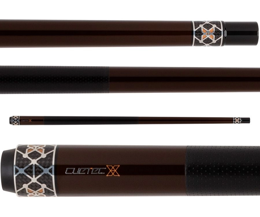 CUETEC X SERIES AMBER CUE WITH CYNERGY CARBON FIBER 12.5MM SHAFT NEW SHIPS FREE