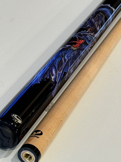 VIKING BLACK DRAGON POOL CUE 13.00 MM VIKORE SHAFT NEW SHIPS FREE N  FREE CASE