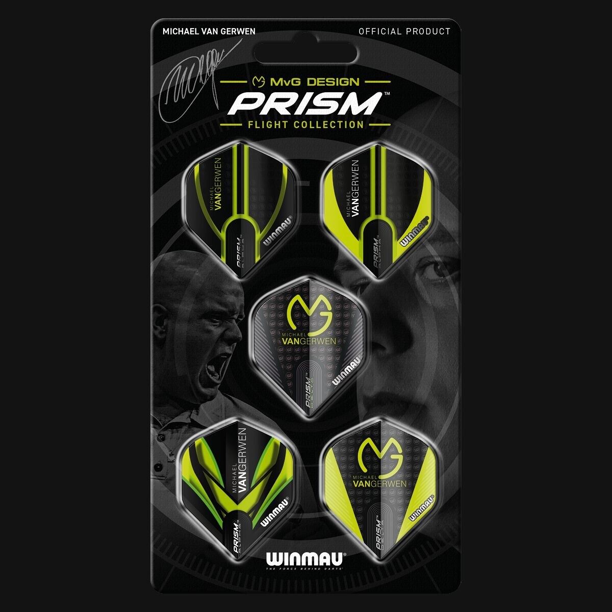 WINMAU PRISM FLIGHT COLLECTIONS MVG DESIGN 5 PACK NEW SHIPS FREE
