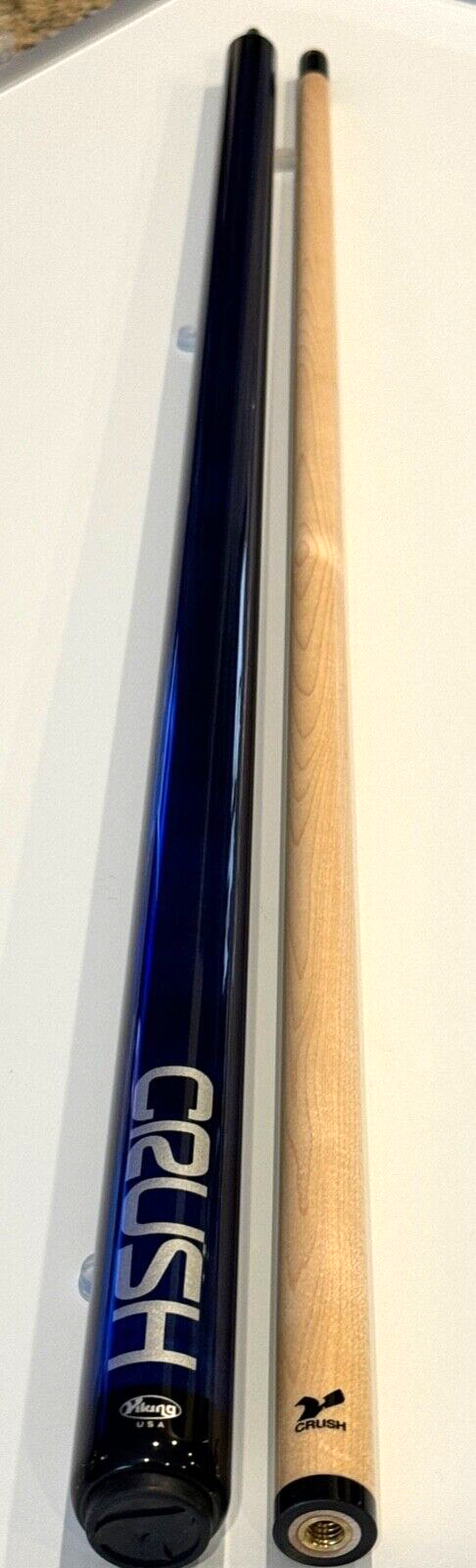 VIKING BLUE CRUSH BREAK CUE V CRUSH SHAFT WRAPLESS NEW SHIPS FREE N FREE CASE