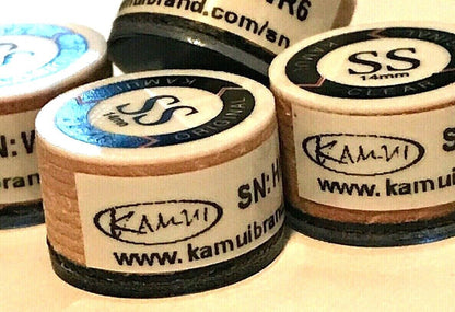 KAMUI SUPER SOFT ORIGINAL BROWN CLEAR POOL CUE TIP SS HARDNESS NEW SHIPS FREE