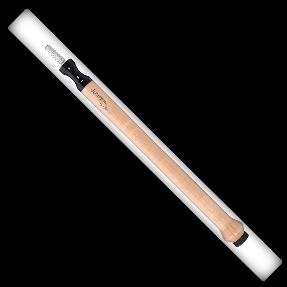 JACOBY JUMP CUE THE JUMPER NATURAL STAIN FINGER GROOVE FREE SHIPPING FREE CASE