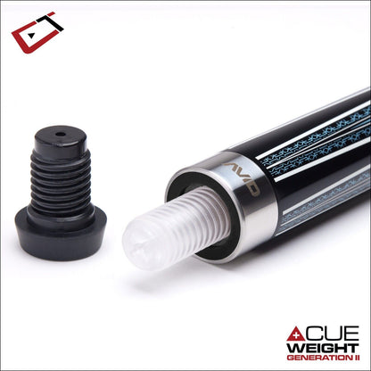 CUETEC AVID OPT-X FK BLUE CUE 12.75 MM TIP LEATHER WRAP 95-385 NEW SHIPS FREE