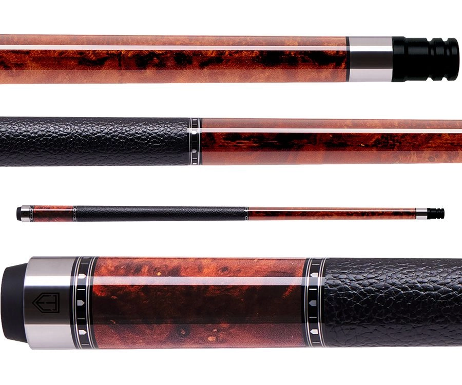 CUETEC TRUEWOOD BURL II CYNERGY 112-LTW 12.5MM CARBON SFT LEATHER NEW SHIPS FREE