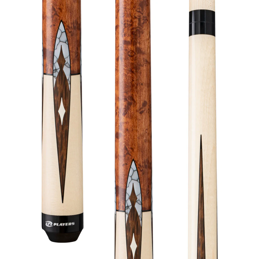 PLAYERS POOL CUE G4147 BIRDSEYE MAPLE WRAPLESS  NEW FREE SHIPPING FREE HARD CASE