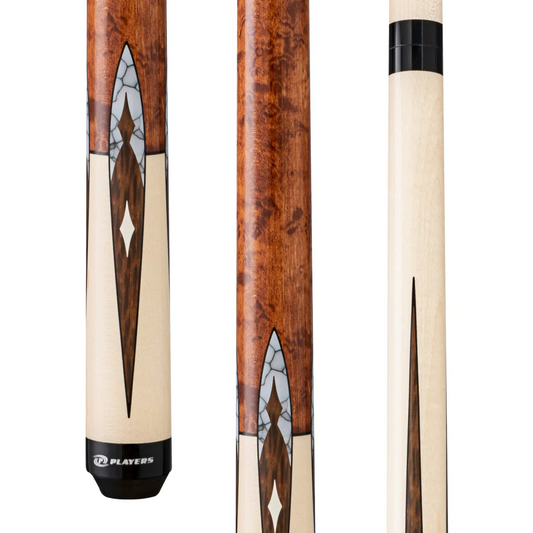 PLAYERS POOL CUE G4147 BIRDSEYE MAPLE WRAPLESS  NEW FREE SHIPPING FREE HARD CASE