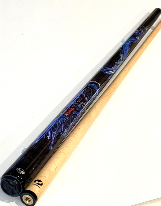 VIKING DARK GREY DRAGON POOL CUE 13.0 MM VIKORE SHAFT NEW SHIPS FREE N FREE CASE